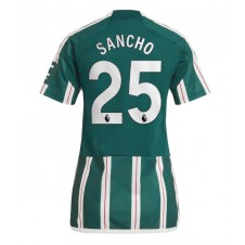Manchester United Jadon Sancho #25 Bortedrakt Kvinner 2023-24 Kortermet
